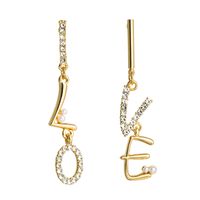 New Letter  S925 Silver Needle  Korean Wild Personality Long Earrings Wholesale main image 6