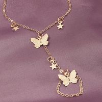Simple Fashion Butterfly Five-pointed Star Bracelet Wholesale Nihaojewelry main image 4