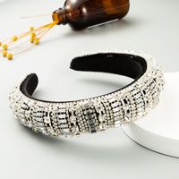 Baroque Style Sponge Rhinestone Headband Party Hair Accessories Wholesale Nihaojewelry sku image 1