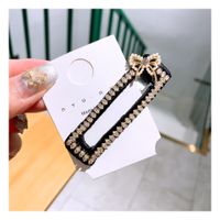 Korea  Retro Rhinestone Geometric Shape Hairpin Side Clip Wholesale Nihaojewelry sku image 2