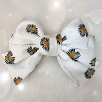 Korean Fashion Section Small Daisy Hair Clip High-end Fabric Simple Hairpin Super Fairy Bowknot Clip Hair Accessories Wholesale Nihaojewelry sku image 5