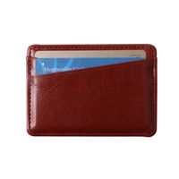 Korean New Fashion Leather Bank Card Storage Gift Id Card Holder main image 3