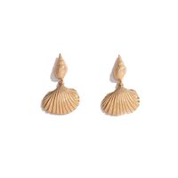 Fashion Exaggerated Conch Retro Metal Shell Alloy Earrings For Women main image 6