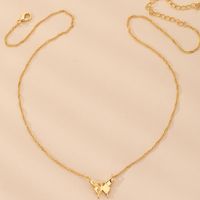 Simple Alloy  Long Butterfly Pendant New Necklace main image 5