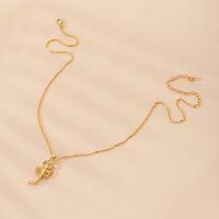Fashion Golden Fashion Simple Wild Snake Pendant Necklace For Women main image 5