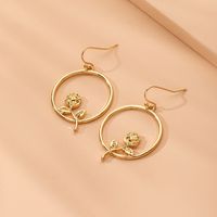 الكورية شرابة بالغت زهرة هندسية سبائك أقراط بالجملة Nihaojewelry main image 2