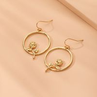 Korean Tassel Exaggerated Flower Geometric Alloy Earrings Wholesale Nihaojewelry main image 1