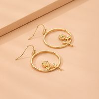 Korean Tassel Exaggerated Flower Geometric Alloy Earrings Wholesale Nihaojewelry main image 3