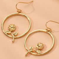 Korean Tassel Exaggerated Flower Geometric Alloy Earrings Wholesale Nihaojewelry main image 5