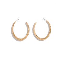 Korea Fashion Trend C-shaped Retro Exaggerated Earrings Ear Jewelry For Women main image 6
