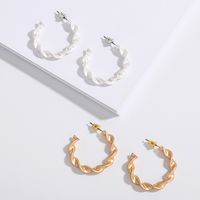 Circle  Retro Korean New Trendy  Earrings Wholesale Nihaojewelry main image 4