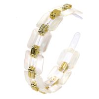 Pearl Alloy Gold-plated Color Matching Transparent Ball Headband Wholesale Nihaojewelry main image 3