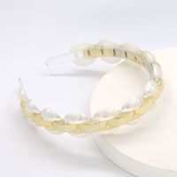 Pearl Alloy Gold-plated Color Matching Transparent Ball Headband Wholesale Nihaojewelry main image 4