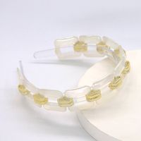 Pearl Alloy Gold-plated Color Matching Transparent Ball Headband Wholesale Nihaojewelry main image 5