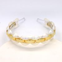 Pearl Alloy Gold-plated Color Matching Transparent Ball Headband Wholesale Nihaojewelry main image 6