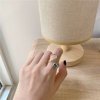 Simple Two-color Ring Metal Light Opening Adjustable Ring Wholesale Nihaojewerly main image 4
