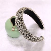 Silver Transparent Rhinestones Inlaid Stripes Ethnic Style Creative Fashion Headband Wholesale Nihaojewelry main image 4