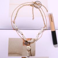 Woven Pure White Pearl Bohemian Style Simple Fashion Wild Necklace Pendant For Women main image 3