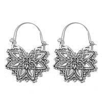 Bohemian Ethnic Carved Rotating Hollow Flowers Retro Earrings Wholesale Nihaojewerly main image 3