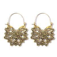 Bohemian Ethnic Carved Rotating Hollow Flowers Retro Earrings Wholesale Nihaojewerly main image 6