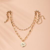 Hot-selling Natural Shells Fashion Wild Multi-layer Alloy Simple Trend Necklace Accessories main image 1