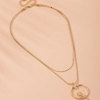 Hot-selling Simple Natural Flower Trendy Alloy Necklace For Women Wholesale main image 4