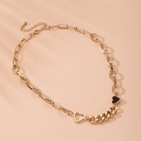 Fashion New Fashion Niche Love-shaped Thick Chain Alloy Pendant Necklace Wholesale main image 3