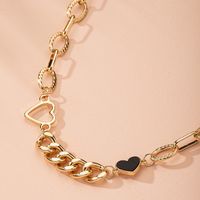 Fashion New Fashion Niche Love-shaped Thick Chain Alloy Pendant Necklace Wholesale main image 5