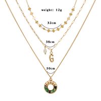 Fashion Retro Multi-layered Geometric Necklace Chocker For Women Wholesale sku image 3