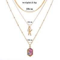 Fashion Retro Multi-layered Geometric Necklace Chocker For Women Wholesale sku image 5
