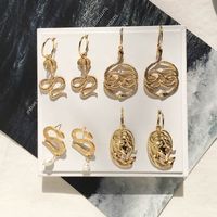 New Cobra Trend Retro Long Snake Earrings Wholesale Nihaojewelry main image 1