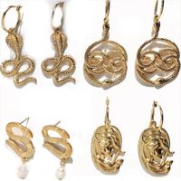 New Cobra Trend Retro Long Snake Earrings Wholesale Nihaojewelry main image 6