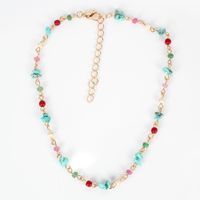 Simple Fashion All-match Colorful Gravel Retro Casual All-match Item Necklace For Women main image 4