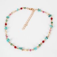 Simple Fashion All-match Colorful Gravel Retro Casual All-match Item Necklace For Women main image 5