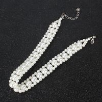 Fashion Handmade Pearl Fashion Exaggerated Women's Short Multi-layer Necklace main image 5