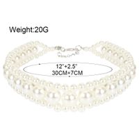 Fashion Handmade Pearl Fashion Exaggerated Women's Short Multi-layer Necklace main image 6