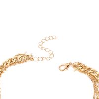 Fashion  Multi-layer Metal Alloy Lock Pendant Necklace For Women main image 4
