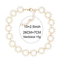 Bohemian Style Pearl Simple Choker Necklace For Women Wholesale main image 6