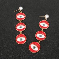 Retro Alloy Geometric Round Eye Earrings Bohemian Style Earrings Wholesale Nihaojewerly main image 5