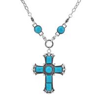 Fashion Simple Metal Cross Alloy Necklace For Women Hot-saling Wholesale main image 2