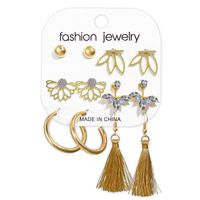 Fashion Jewelry New Tassel Earrings Set Six-piece Creative Leopard Earrings Wholesale Nihaojewelry sku image 25