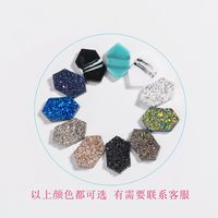 Hot-selling Crystal Cluster Turquoise Earrings Imitation Natural Stone Earrings Wholesale Nihaojewelry main image 5