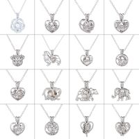 Hot-selling Pearl Series Fashion Hollow Cage Pendants Christmas Gifts Necklaces main image 1