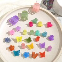 Children's  Sweet Candy Color Princess Small Catch Clip Mixed Color Mini Hair Clip Set main image 1