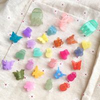 Children's  Sweet Candy Color Princess Small Catch Clip Mixed Color Mini Hair Clip Set main image 4