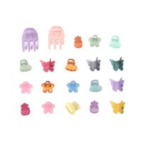 Children's  Sweet Candy Color Princess Small Catch Clip Mixed Color Mini Hair Clip Set main image 6