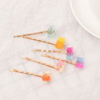 The New Colorful Bear Gummy Hairpin Cute Girl Color Candy Ear Clip Wholesale Nihaojewelry main image 5