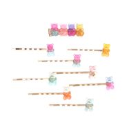 The New Colorful Bear Gummy Hairpin Cute Girl Color Candy Ear Clip Wholesale Nihaojewelry main image 6