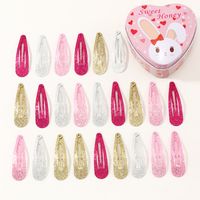 Children's Water Drop Glitter Sequins Side Clip Powder Bangs Clip Wholesale Nihaojewelry main image 5