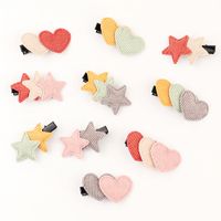 Spring And Summer New Girls Knitted Love Hairpin Handmade Cute Five-pointed Star Hairpin Wholesale Nihaojewelry main image 2